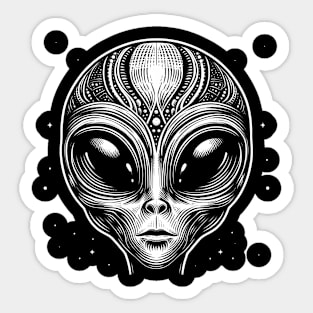 Cosmic Entity - Alien Art T-Shirt Sticker